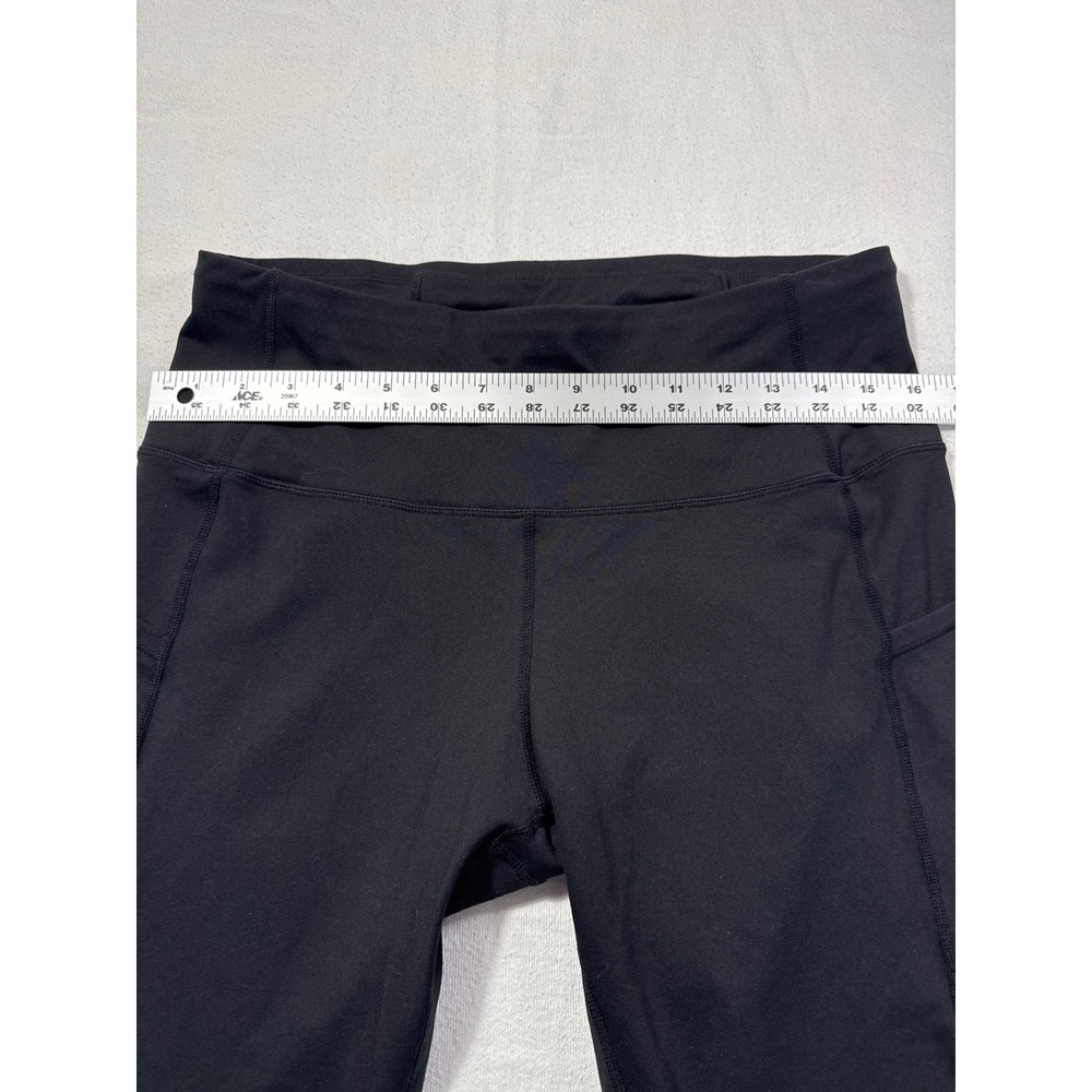 The Gym People Thick High Waisted Capri Leggings Pockets Black XL Yoga Pants - Picture 5 of 8